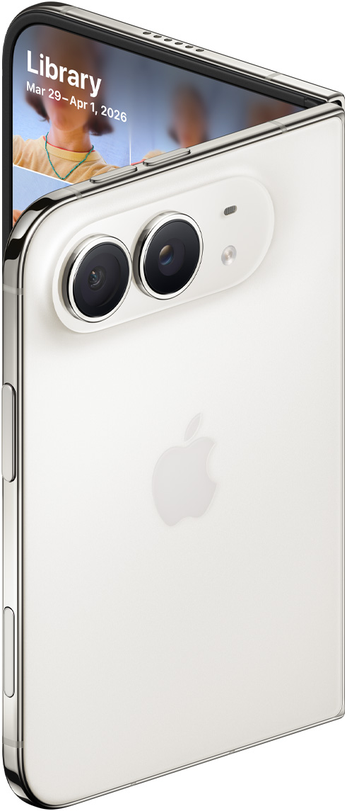 ภาพจาก Apple: กล้องคู่บน iPhone Duo สีสตาร์ไวท์