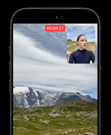 ภาพจาก Apple: ถ่ายสองมุมพร้อมกัน